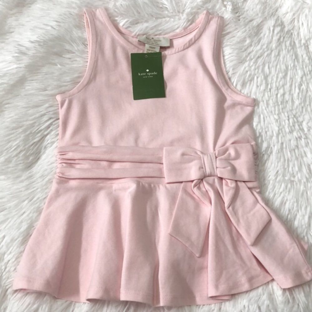 Kate Spade Soft Pink Top with Bow, Available in Sizes 4 & 5, NWT